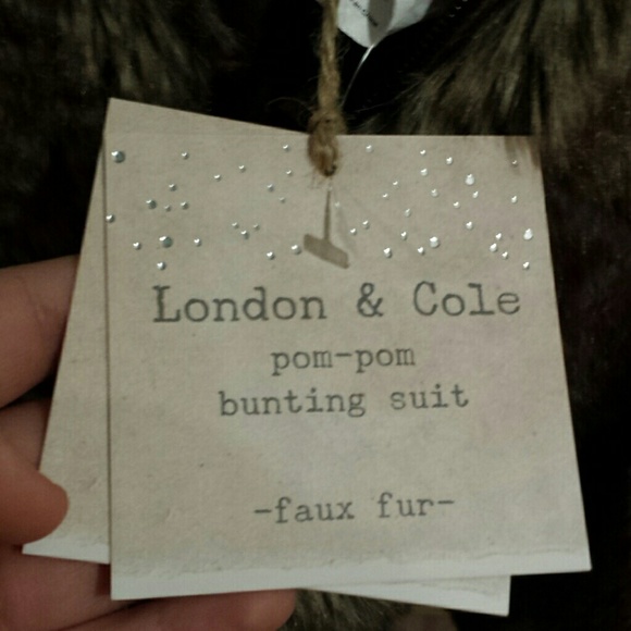 Faux Fur, pom - pom bunting suit - Picture 2 of 2